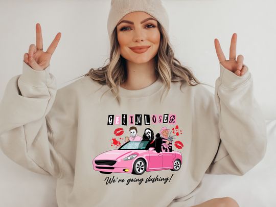 Discover Friends Horror Character Sweater, Horror Sweater,, Horror friends Top, Halloween Sweater