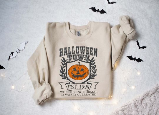 Discover Halloweentown University Sweatshirt, Halloween Town Est 1998 Sweatshirt