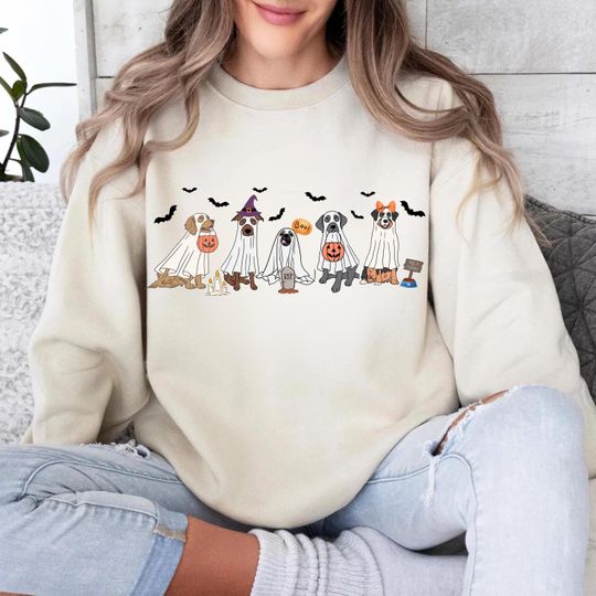 Halloween Sweatshirt, Halloween Sweater,2024 Happy Halloween, Retro Spooky Season