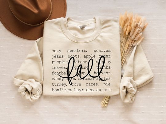 Discover Fall Definition Sweatshirt, Fall - Cozy Sweaters, Scarves etc, Fall Words Shirt, Fall Sweater