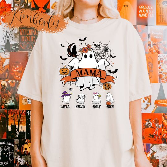 Discover Custom Family Halloween Matching Shirt, Custom Name Halloween Sweatshirt