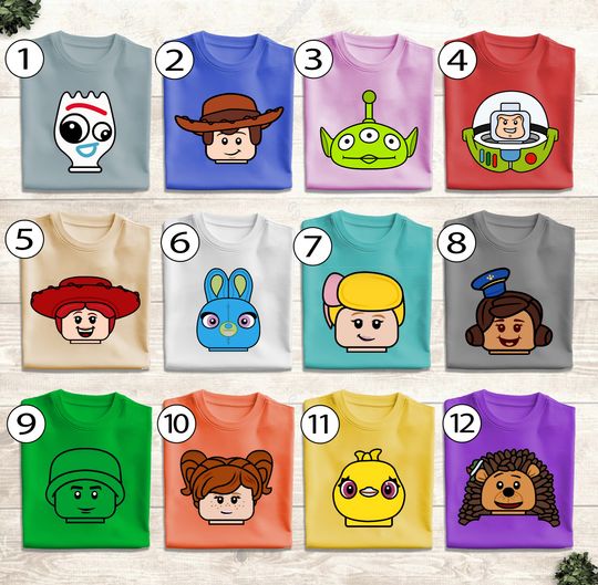 Building Blocks Shirt, Toy Story Characters Shirt, Toy Story Birthday Shirt, Woody Buzz Lightyear, Disney Family Shirt