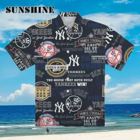 Discover NY Hawaiian Yankees Welcome Summer Shirt, NY Baseball Yankees Team Beach Shirt
