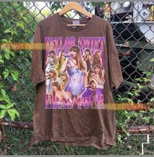 Discover Taylor 90s Trend Vintage Style Eras Tee Unisex Softstyle T-Shirt