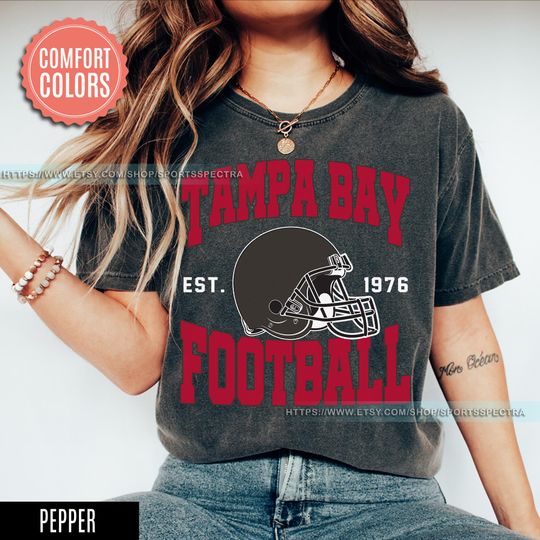 Discover Tampa Bay Football Vintage Style Comfort Colors T-Shirt, Tampa Bay Football T-Shirt, Football Shirt, Sunday Football