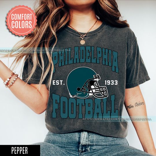 Discover Philadelphia Football Vintage Style Comfort Colors T-Shirt,Philadelphia Football Tshirt,Football Tshirt, Philadelphia Retro Crewneck