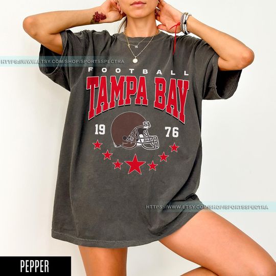 Discover Tampa Bay Football Vintage Style Comfort Colors T-Shirt, Tampa Bay Football T-Shirt, Football Shirt, Sunday Football