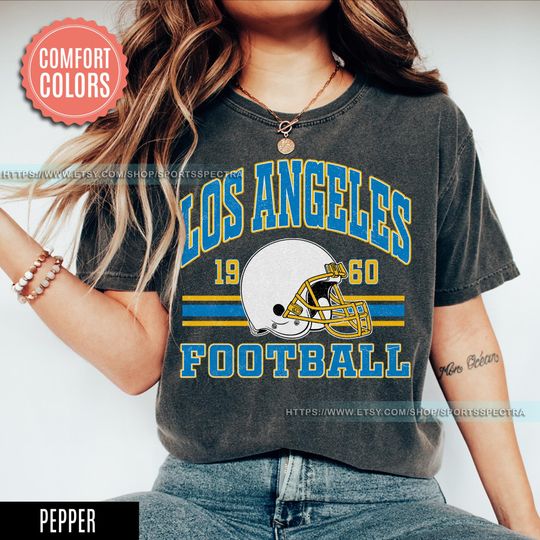 Los Angeles Football Vintage Style Comfort Colors T-Shirt,Los Angeles Football Crewneck,Los Angeles Football T-Shirt Fan Gift