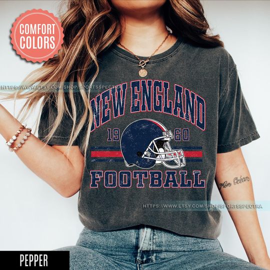 Discover New England Football Vintage Style Comfort Colors T-Shirt,The Pats T-Shirt,Vintage New England Fan Gift Crewneck,Patriots T-Shirt