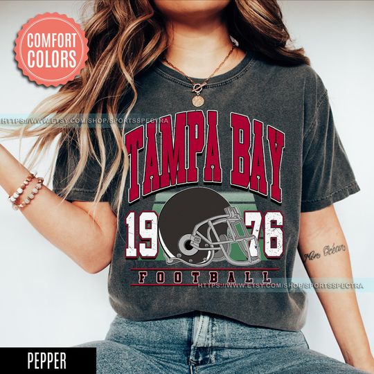 Discover Tampa Bay Football Vintage Style Comfort Colors T-Shirt, Tampa Bay Football T-Shirt, Football Shirt, Sunday Football