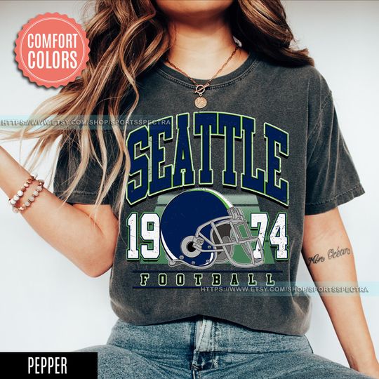 Discover Seattle Football Vintage Style Comfort Colors T-Shirt,Seattle Football Crewneck T-Shirt, Seattle T-Shirt, Retro Seattle Football