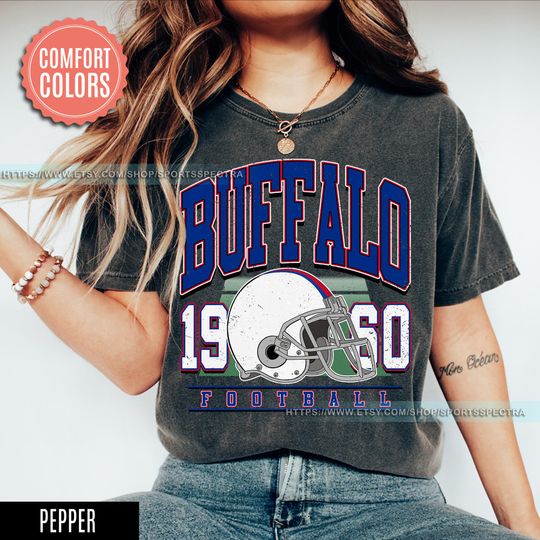 Discover Vintage Style Comfort Colors T-Shirt, Buffalo Bill T-Shirt, Bill T-Shirt, Bills Football, Buffalo New York, Buffalo Fan Gift