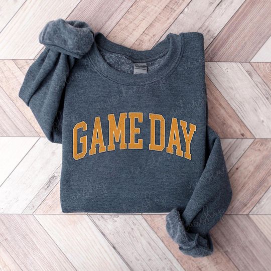 Discover Retro Gameday Sweatshirt, Game Day Vibes Crewneck, Women Football Sweater, Baseball Season, Sports Mom Sweatshirt, Vintage Sweatshirt