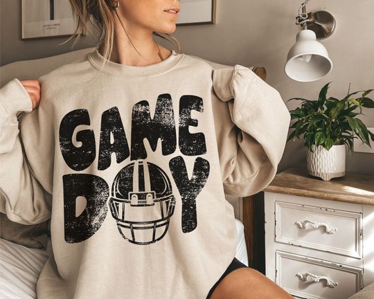 Discover Game Day Shirt, Football Sweatshirt, Football Mom Shirt, School Spirit, Gameday Crewneck, School Spirit Wear, Vintage School Shirt