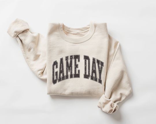 Discover Game Day Sweatshirt, Gameday Sweater, Game Day Crewneck, Unisex Gameday Shirt, Varsity Retro Gameday Outfit, Football, Baseball, Softball