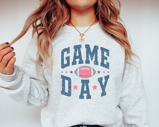 Discover Game Day Sweatshirt, Gameday Sweatshirt, Football Sweatshirt, Football Crewneck, Football Gameday Shirt, Football Mama, Womens Football Tee