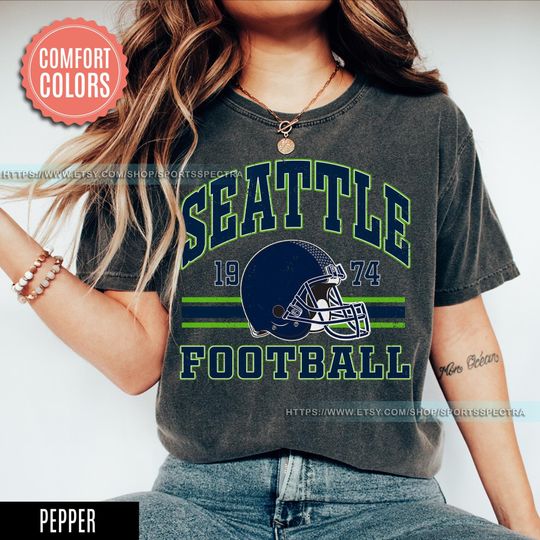 Discover Seattle Football Vintage Style Comfort Colors T-Shirt,Seattle Football Crewneck T-Shirt, Seattle T-Shirt, Retro Seattle Football