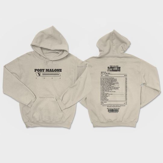 Discover Posty F1 - Trillion album tracklist receipt inspired Aesthetic Vintage T-shirt