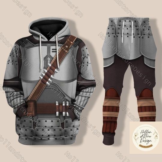 Halloween Beskar Mandalorian 3D Costume Hoodie, Star War Costume Tee, Bounty Hunter, Mandalorian Costume, Beskar Steel, Gift Halloween