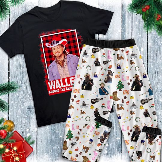 Wallen Western Pajamas Set, Family Pajamas, Family Christmas Pajamas Set.