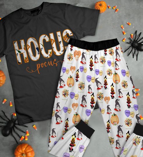 Discover Hocus Pocus Pajamas Set, Family Pajamas, Family Christmas Pajamas Set.