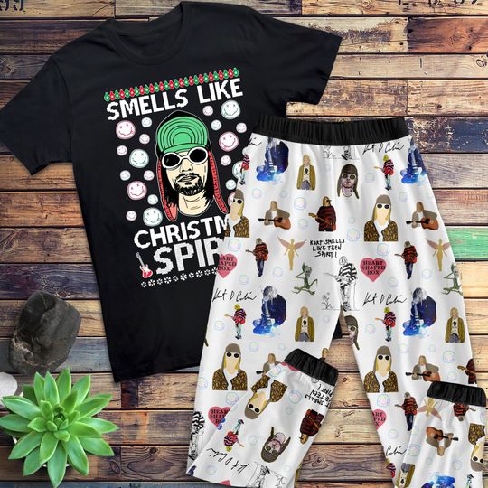 Discover Kurt Cobain Family Pajamas, Kurt Cobain Family Christmas Pajamas Set.