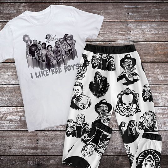 Discover I Like Bad Boys Halloween Pajamas Set, Bad Boys Halloween Pajamas For Adult And Kids