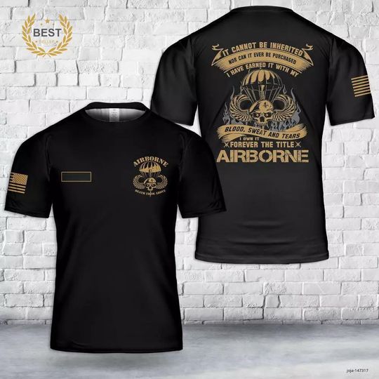Custom Name 82nd Airborne Death From Above T-Shirt Unisex All Size Gift For Dad