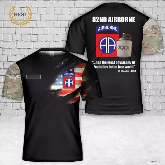 Discover Custom Name US Army 82nd Airborne Division T-Shirt Unisex All Size Shirt
