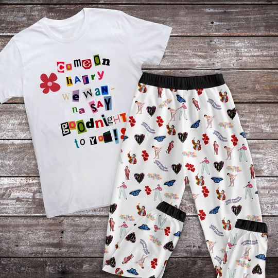 Discover Come On Harry We Wanna To Say Goodnight To You Pajamas Set, Family Pajamas, Family Christmas Pajamas Set.