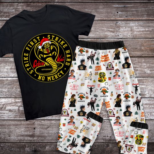 Discover Cobra Kai Christmas Pajamas Set, Family Pajamas, Family Christmas Pajamas Set.