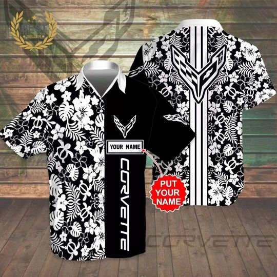 Discover Personalized Chevrolet-Corvette Racing Hawaiian Shirt, Auto Racing Summer Shirt