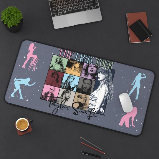 Discover The Eras Tour Desk Mat, taylor version Fan Gift, Taylor The Eras Tour, swiftiee Fan Merch, Trendy Workspace, Taylor Merch, taylor version