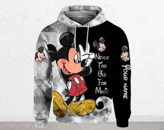 Cute Disney Mickey 3D Hoodie, Funny Mickey 3D Hoodie, Disney Halloween 3D Hoodie, Mickey Halloween 3D Hoodie, Gift For Halloween Party.