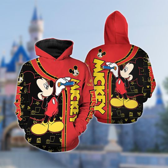 Discover Mickey Mouse 3D All Over Print Shirt, Mickey Mouse Hoodie, Magic Kingdom Mickey T-Shirt, Mickey Lover Kid Adult Birthday Gift