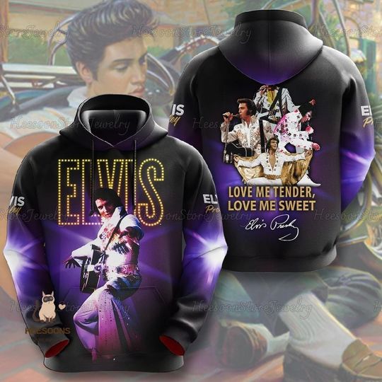 Elvis Presley Hoodie, Elvis Presley Memories Hoodie, King Of Rock N Roll Unisex Hoodie, Elvis King Hoodie, Gift For Elvis Fan