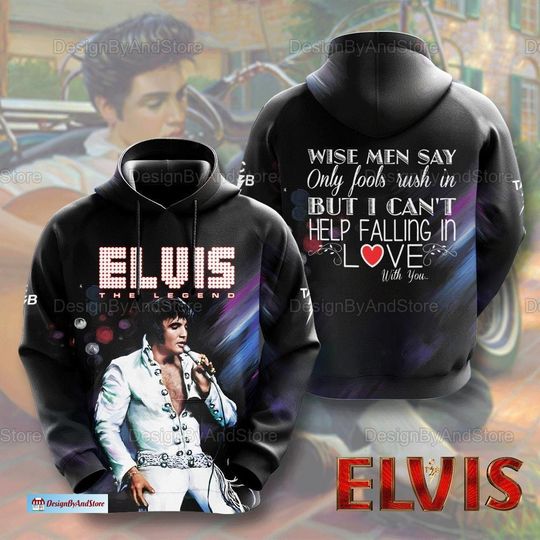Discover Elvis Presley Hoodie, Elvis Presley 3D Hoodie, Rock And Roll Women Hoodie, Elvis Presley Aesthetic Hoodie, The King Unisex Hoodie