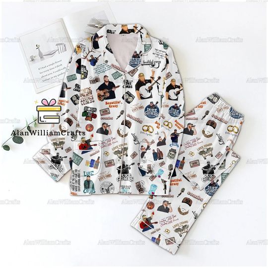 Discover Lukee Comb Pajamas Set, Beautiful Crazy Women Pajamas, Lukee Comb Bullhead Thick Pajamas, Lukee Comb Merch, Tour 2024 Shirt