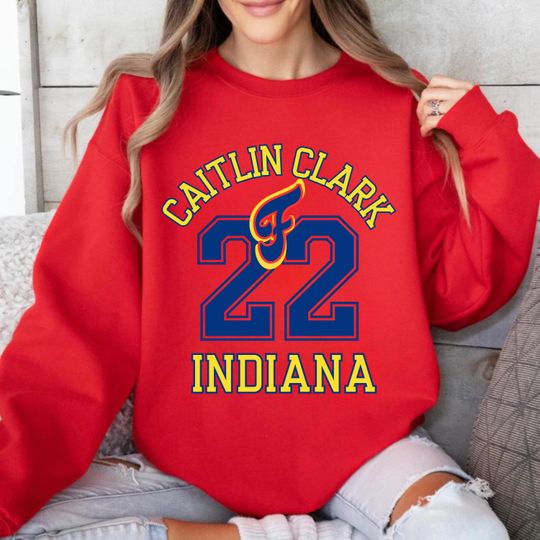 Caitlin Clark 22 Indiana Sweater, Fever Sweater, Caitlin Clark Sweatshirt, Caitlin Clark Fever Shirt, Clark Indiana Fan Shirt, From the Logo