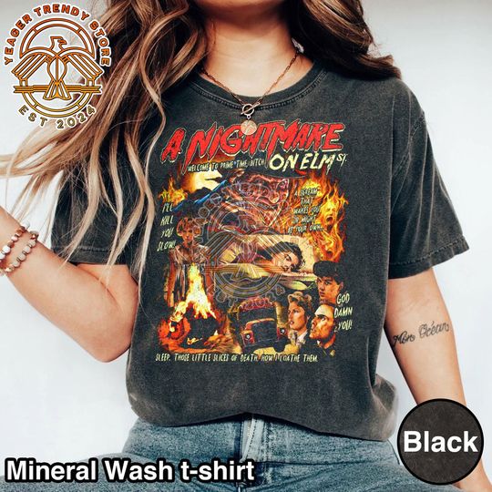 Freddy Krueger Vintage Halloween Shirt, A Nightmare On Elm Street T-shirt, Horror Movie Tee, Halloween Party Shirt, Disneyland Vacation