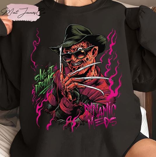Sweet Dream Freddy Krueger Shirt, Freddy Krueger Tshirt, Freddy Krueger T shirt, Horror Shirt, Nightmare On Elm Street Shirt