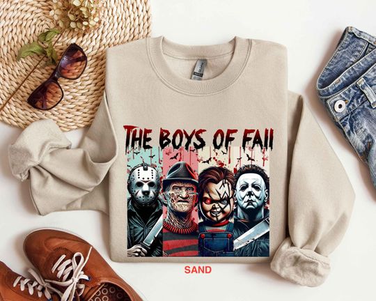 Discover Boys Of Fall Halloween Sweatshirt, Horror Halloween Shirt, Halloween Sweatshirt