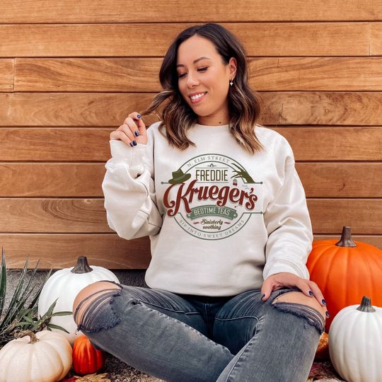 Freddy Krueger Sweatshirt, Nightmare on Elm Street, Sweet Dreams, Horror Movies Halloween, Halloween Movie Character, Halloween Sweatshirt