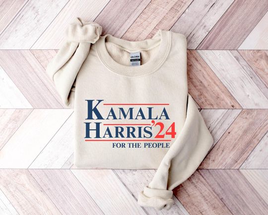 Discover Kamala Harris 2024 Sweatshirts - Harris 2024 Crewneck - Kamala for President Sweatshirt - Democrat Shirt- For the People Crewneck