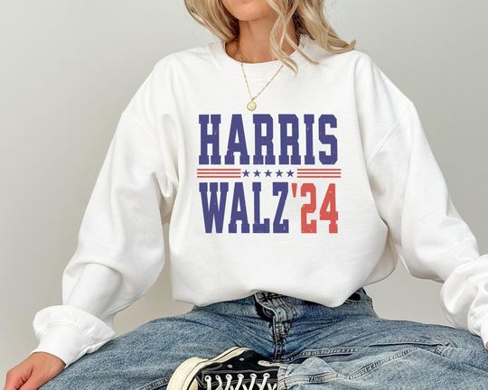 Discover Harris Walz Sweatshirt Shirt, Kamala 2024 Election Sweater Tee, Harris Walz 2024 Shirt, VP Harris Shirt, Election Harris-Walz Democrat Shirt