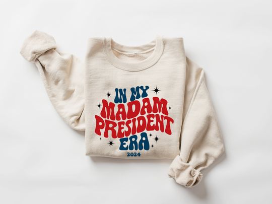 Discover In my Madam President Era Shirt, Harris 2024 Tshirt, Kamala Campaign Support Tee, Harris for Presidency, Madam President Sweatshirt