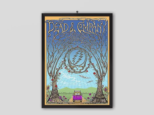 Discover Dead & Company 2018 Lockn Silkscreen Concert Poster. Tour Concert, Rare Poster