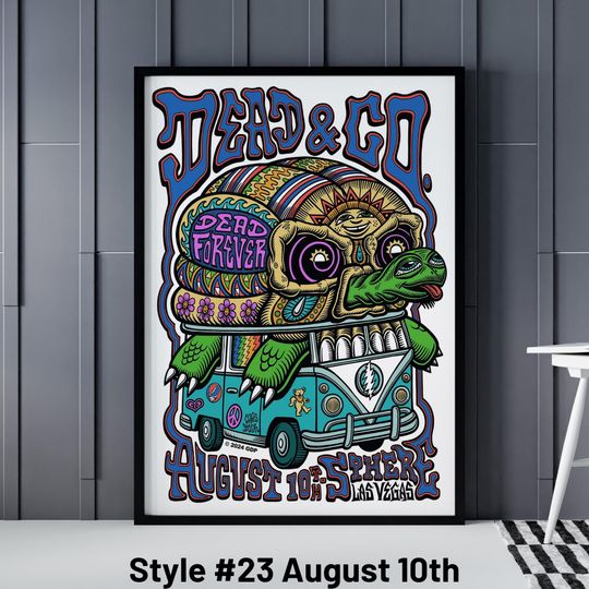 Dead and Company Sphere Posters - Dead and Company Lasvegas Nevada Poster - Dead Company Tour 2024 Posters - Dead & Company Concert Poster