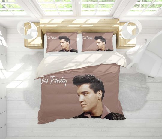 3D Rock Elvis Presley Bedding Set, Bedroom Decor