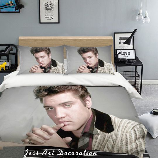 3D Rock Elvis Presley Bedding Set, Bedroom Decor